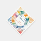 Schattige BOHO Baby shower Custom Servet (Hoek)