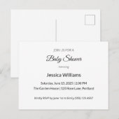 Schattige Boho Baby shower Genderneutraal,  Aankondigingskaart (Voorkant / Achterkant)