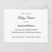 Schattige Boho Baby shower Genderneutraal,  Aankondigingskaart (Voorkant)