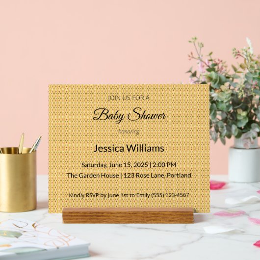 Schattige Boho Baby shower Genderneutraal,  Acryl Bord (Huwelijk)