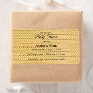 Schattige Boho Baby shower Genderneutraal,  Etiket