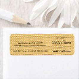 Schattige Boho Baby shower Genderneutraal,  Etiket