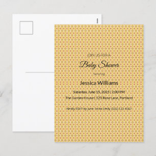 Schattige Boho Baby shower Genderneutraal, Feestdagenkaart