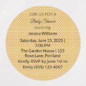 Schattige Boho Baby shower Genderneutraal,  Labels (Design 1)