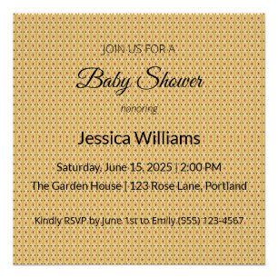 Schattige Boho Baby shower Genderneutraal, Perfect Poster