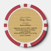 Schattige Boho Baby shower Genderneutraal,  Poker Chips (Voorkant)