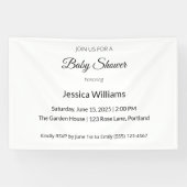 Schattige Boho Baby shower Genderneutraal, Spandoek (Horizontaal)