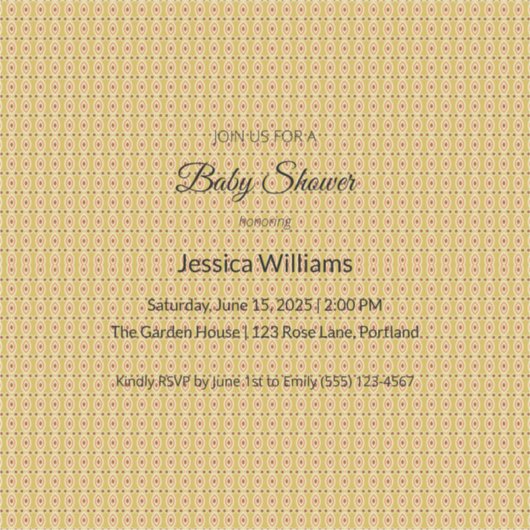 Schattige Boho Baby shower Genderneutraal, Sticker (Voorkant)