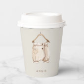Schattige Boho  Baby shower Papieren Bekers (Voorkant)
