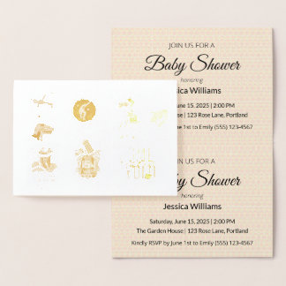 Schattige Boho Baby Shower UPDATE Folie Kaarten