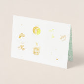 Schattige Boho Baby Shower UPDATE Folie Kaarten (Voorkant)