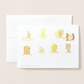 Schattige Boho Baby Shower UPDATE Folie Kaarten (Met envelop)