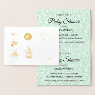 Schattige Boho Baby Shower UPDATE Folie Kaarten
