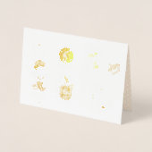 Schattige Boho Baby Shower UPDATE Folie Kaarten (Voorkant)