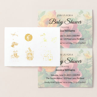Schattige Boho Baby Shower UPDATE Folie Kaarten