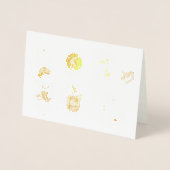 Schattige Boho Baby Shower UPDATE Folie Kaarten (Voorkant)
