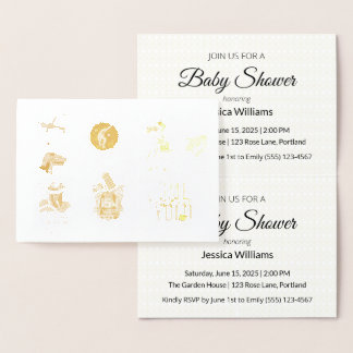 Schattige Boho Baby Shower UPDATE Folie Kaarten