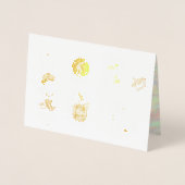 Schattige Boho Baby Shower UPDATE Folie Kaarten (Voorkant)