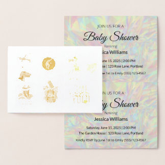 Schattige Boho Baby Shower UPDATE Folie Kaarten