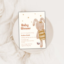 Schattige Boho Bunny Speelgoed Baby shower