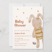 Schattige Boho Bunny Speelgoed Baby shower Kaart (Voorkant)