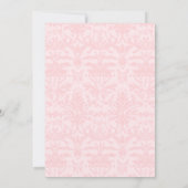 Schattige boho chic blush roze boog vrijgezellenfe kaart (Achterkant)