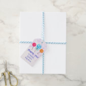 Schattige Boho Chic Lollipops-Baby shower Cadeaulabel (Met Touw)