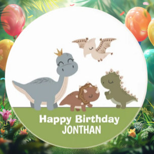 Schattige Boho Dinosaur Party Zandsteen Onderzetter