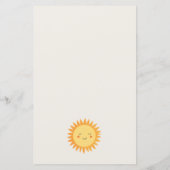 Schattige Boho Floral Sun advies voor mama Baby sh (Achterkant)