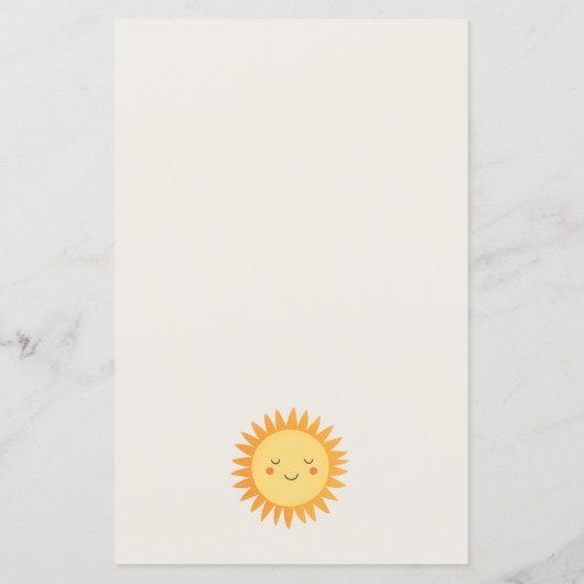 Schattige Boho Floral Sun advies voor mama Baby sh (Achterkant)
