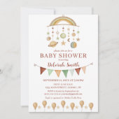Schattige Boho Genderneutraal Baby shower Kaart (Voorkant)