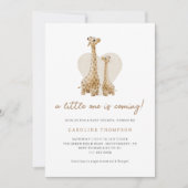 Schattige Boho Giraffe Baby Shower Kaart (Voorkant)