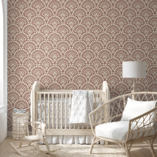 Schattige Boho Hand getrokken Doodle Pattern Behang