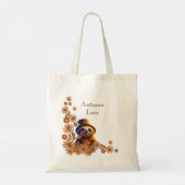 Schattige Boho  herfst zonnige luiaard Tote Bag (Achterkant)
