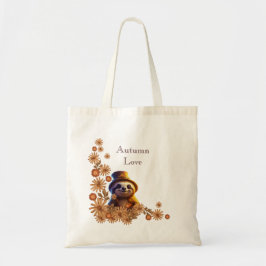 Schattige Boho  herfst zonnige luiaard Tote Bag