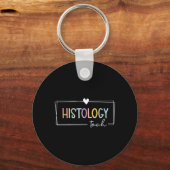 Schattige Boho Histologie Tech Medisch Lab Medewer Sleutelhanger (Voorkant)
