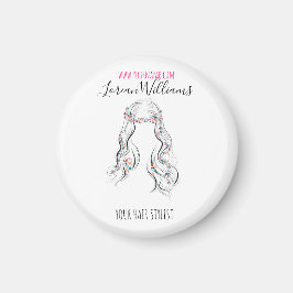 Schattige Boho kapsel bruiloft haar stylist bloemi Magneet