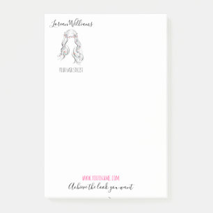 Schattige Boho kapsel bruiloft haar stylist bloemi Post-it® Notes
