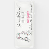 Schattige Boho kapsel bruiloft haar stylist bloemi Spandoek (Verticaal)