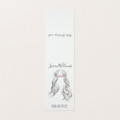 Schattige Boho kapsel bruiloft haar stylist bloemi Visitekaartje (Buitenkant ongevouwen)