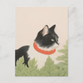 Schattige Boho Kat Briefkaart (Voorkant)