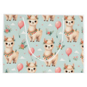Schattige Boho Lama Grote Groot Cadeauzakje (Achterkant)