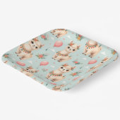 Schattige Boho Lama Papieren Bordje (Gebogen)