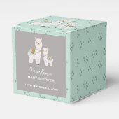 Schattige Boho Llama baby shower Bedankdoosjes (Voorkant Zijde)