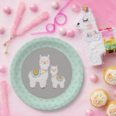 Schattige Boho Llama baby shower Papieren Bordje (Feest)