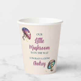 Schattige boho paddenstoelen Baby Shower papieren Bekers