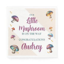 Schattige boho-paddenstoelen Baby Shower