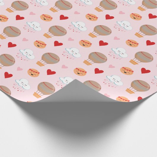 Schattige Boho Pattern op Roze Cadeaupapier (Hoek)