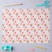 Schattige Boho Pattern op Roze Tissuepapier (Craft)