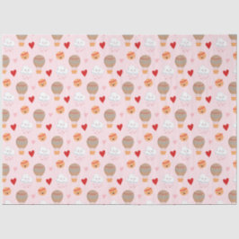 Schattige Boho Pattern op Roze Tissuepapier